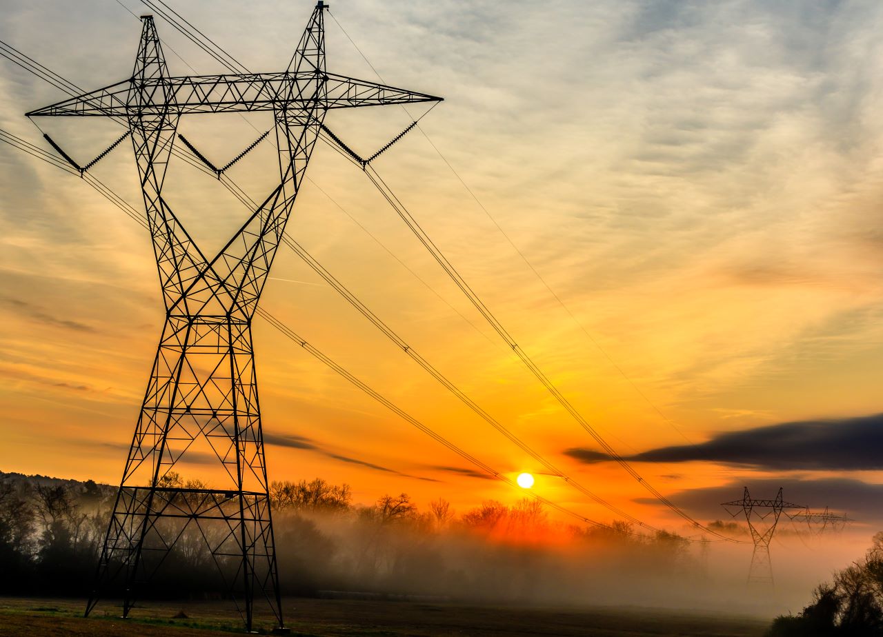 Sunset-transmission-tower